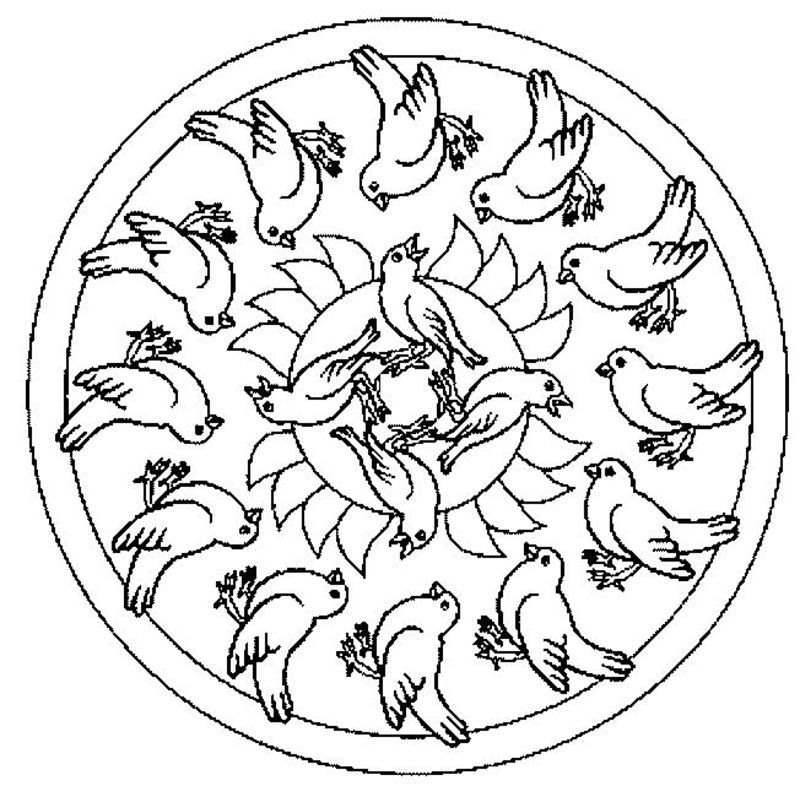 Coloring page: Mandalas for Kids (Mandalas) #124322 - Free Printable Coloring Pages