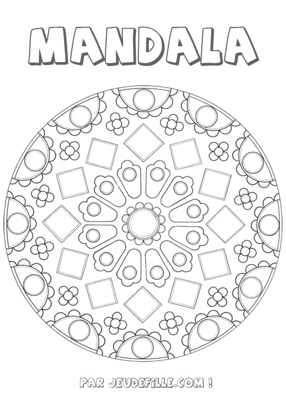 Coloring page: Mandalas for Kids (Mandalas) #124350 - Free Printable Coloring Pages