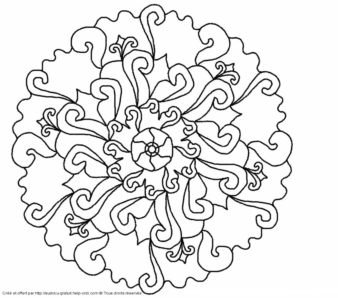 Coloring page: Mandalas for Kids (Mandalas) #124371 - Free Printable Coloring Pages