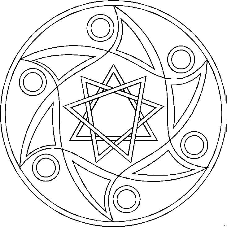 Coloring page: Mandalas for Kids (Mandalas) #124372 - Free Printable Coloring Pages