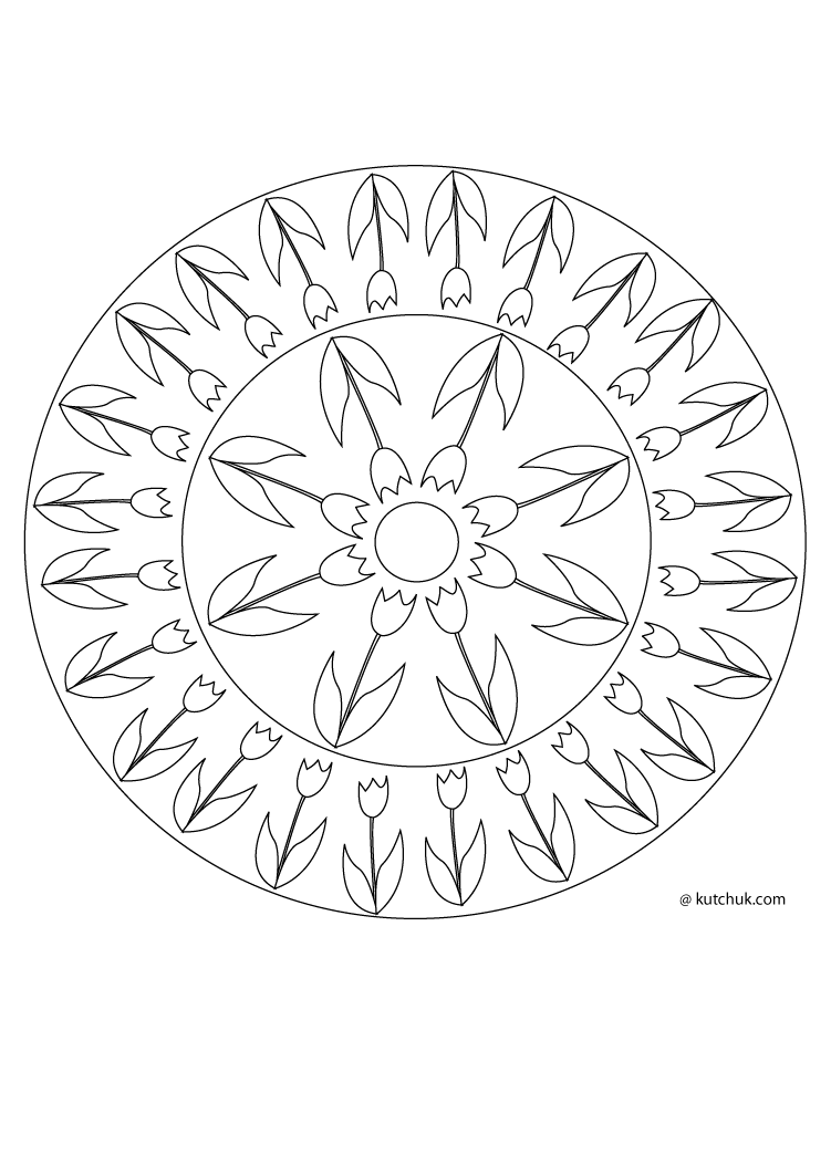 Coloring page: Mandalas for Kids (Mandalas) #124373 - Free Printable Coloring Pages