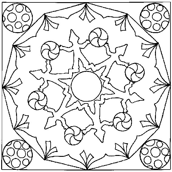 Coloring page: Mandalas for Kids (Mandalas) #124385 - Free Printable Coloring Pages