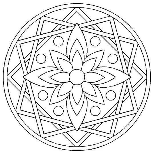 Free printable Rose Window coloring page #193019 from Mandalas collection