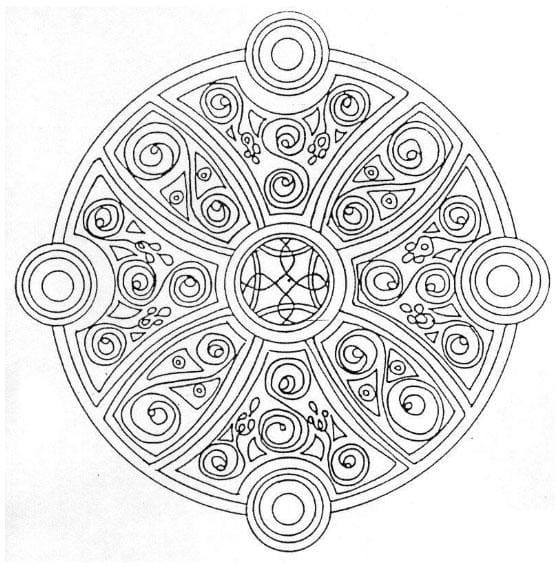Free printable Rose Window coloring page #193027 from Mandalas collection