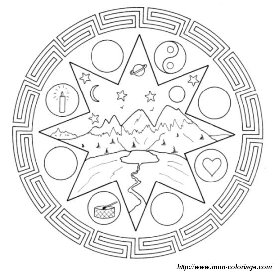 Coloring page: Star Mandalas (Mandalas) #117965 - Free Printable Coloring Pages