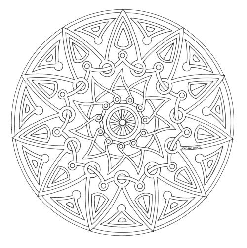 Coloring page: Star Mandalas (Mandalas) #117974 - Free Printable Coloring Pages