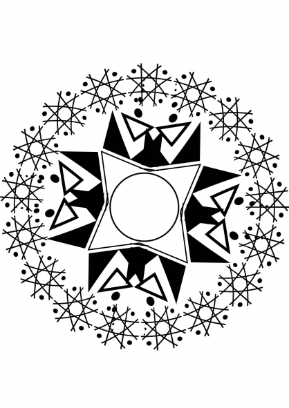 Coloring page: Star Mandalas (Mandalas) #117989 - Free Printable Coloring Pages