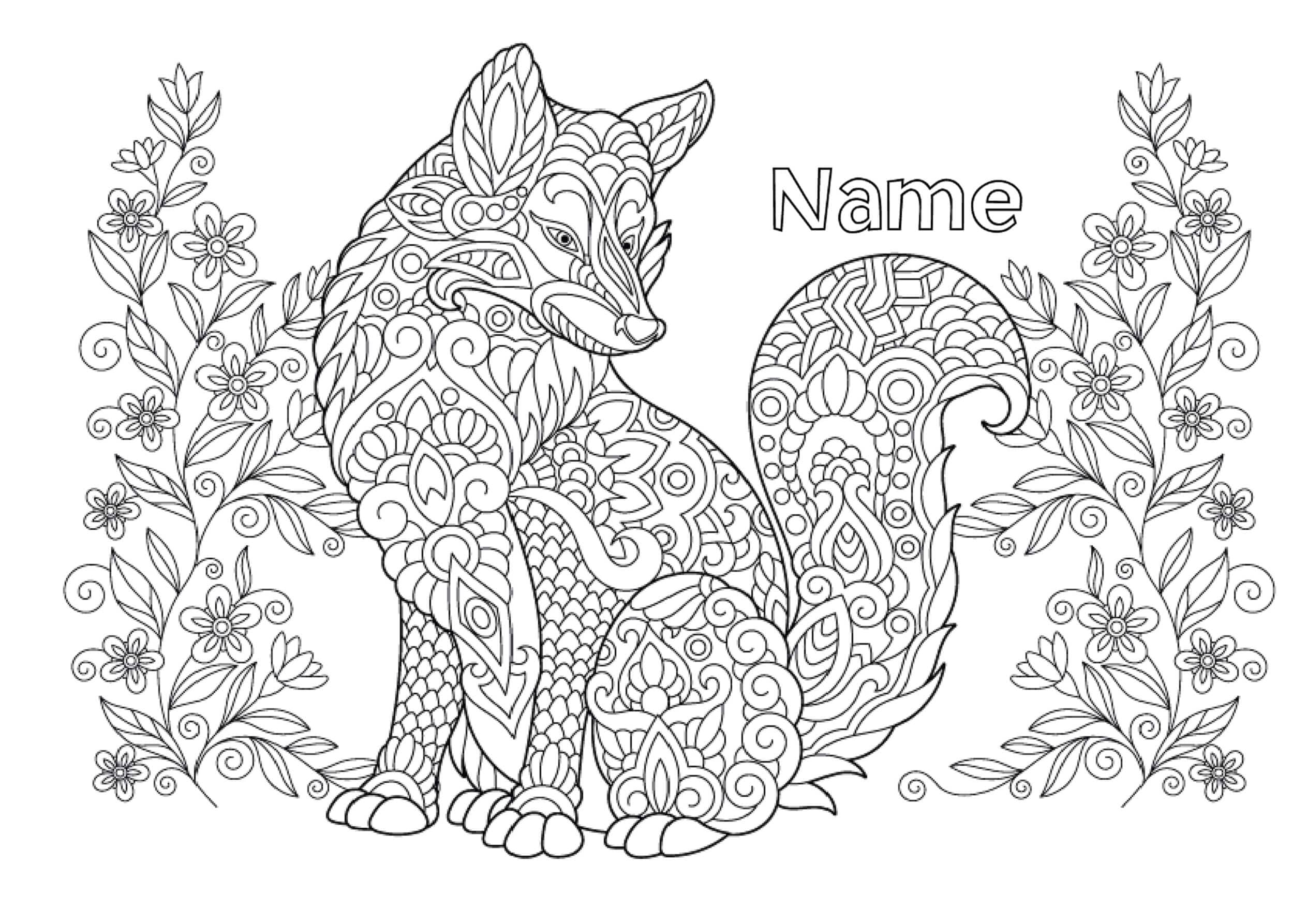 Free printable Wolf Mandalas coloring page #214300 from Mandalas collection