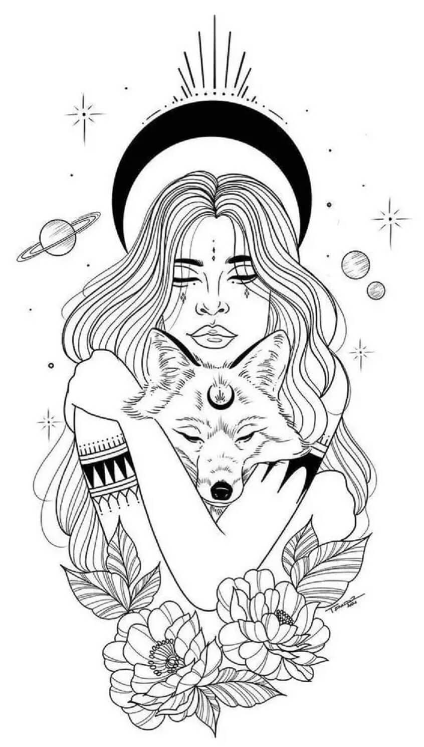 Free printable Wolf Mandalas coloring page #214317 from Mandalas collection