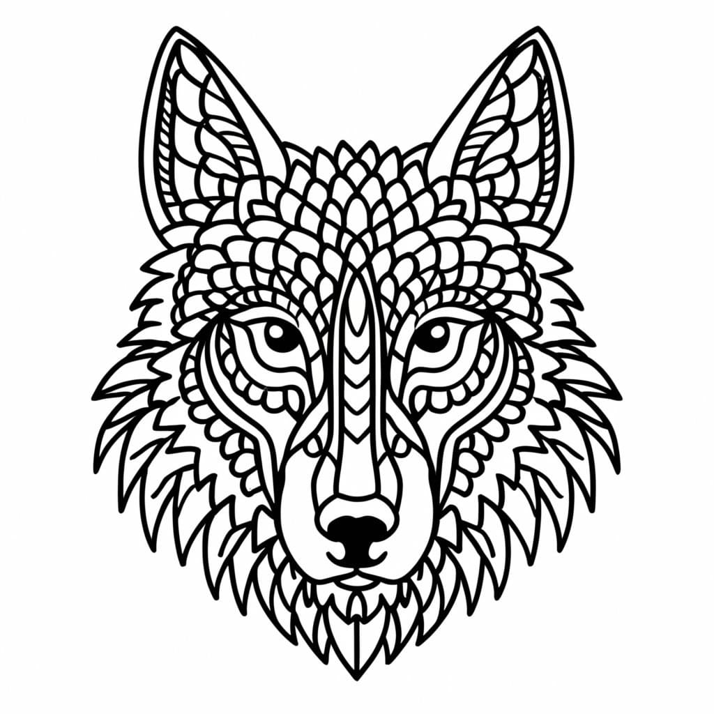 Free printable Wolf Mandalas coloring page #214323 from Mandalas collection