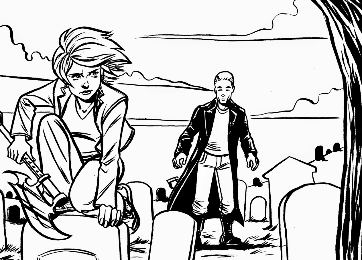 Coloring page: Buffy the vampire slayer (Movies and TV Shows) #152706 - Free Printable Coloring Pages