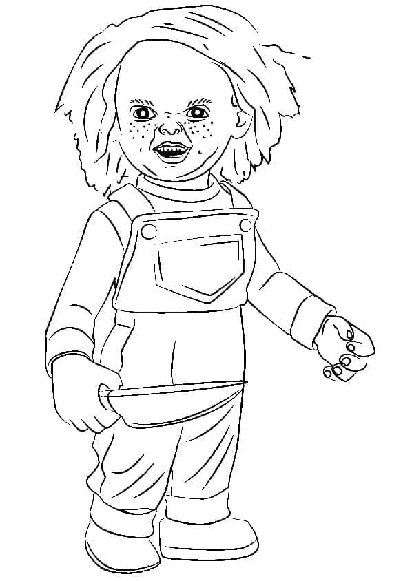 Free printable Chucky coloring page #204119 from Movies and TV Shows collection