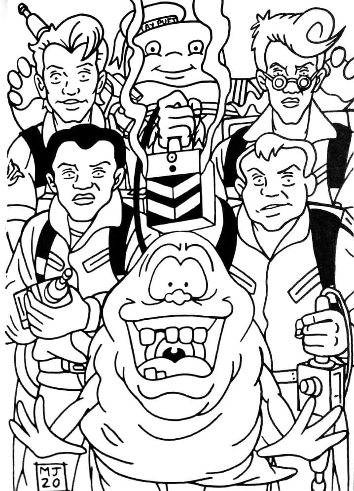 Free printable Ghostbuster coloring page #192801 from Movies and TV Shows collection