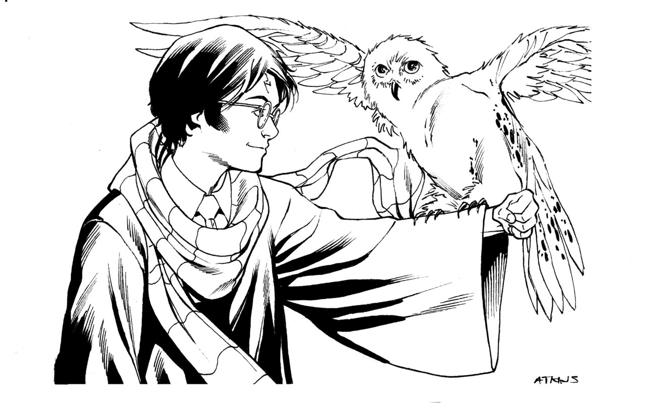Coloring page: Harry Potter (Movies and TV Shows) #69710 - Free Printable Coloring Pages