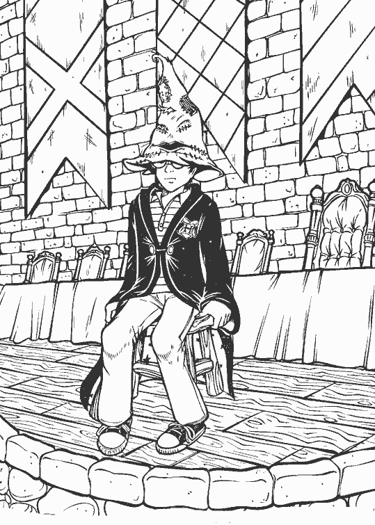 Coloring page: Harry Potter (Movies and TV Shows) #69869 - Free Printable Coloring Pages