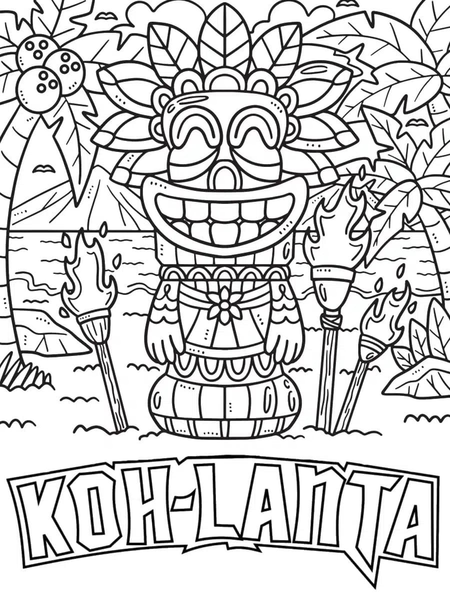 Free printable Koh Lanta coloring page #214362 from Movies and TV Shows collection