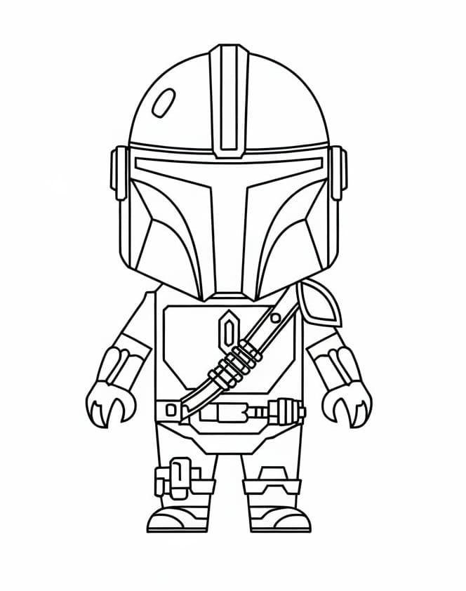 Free printable Mandalorian coloring page #222045 from Movies and TV Shows collection