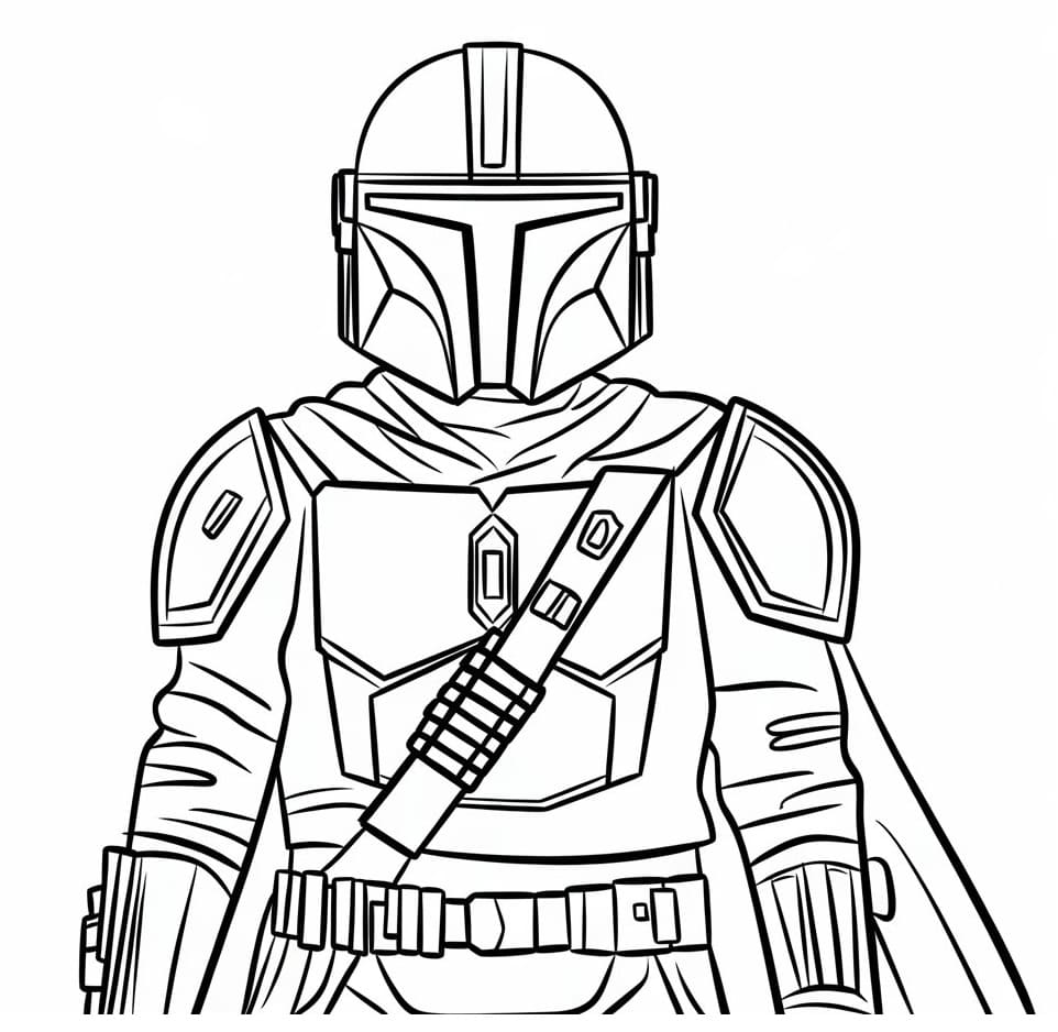 Free printable Mandalorian coloring page #222049 from Movies and TV Shows collection