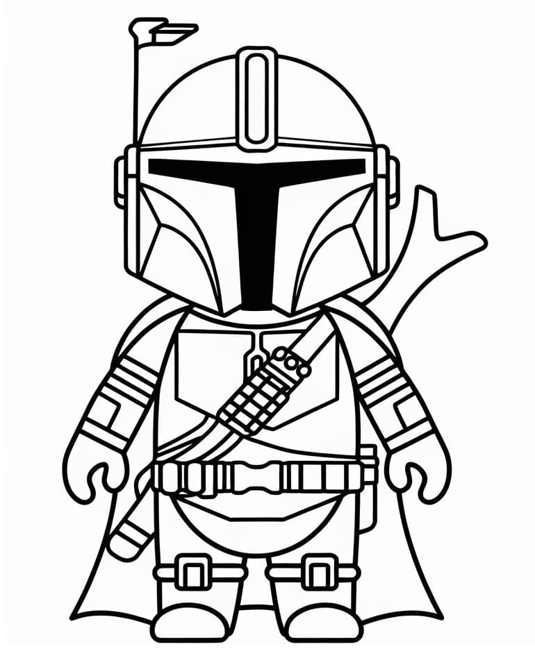 Free printable Mandalorian coloring page #222052 from Movies and TV Shows collection