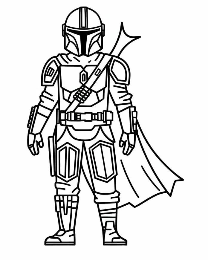 Free printable Mandalorian coloring page #222054 from Movies and TV Shows collection