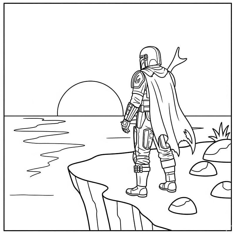 Free printable Mandalorian coloring page #222057 from Movies and TV Shows collection