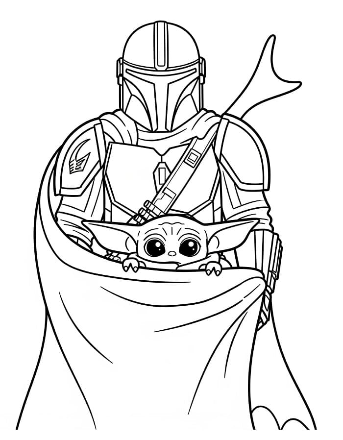 Free printable Mandalorian coloring page #222058 from Movies and TV Shows collection