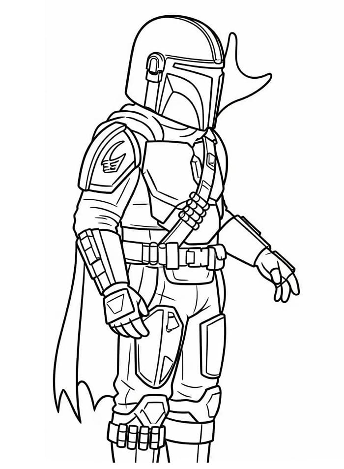 Free printable Mandalorian coloring page #222061 from Movies and TV Shows collection