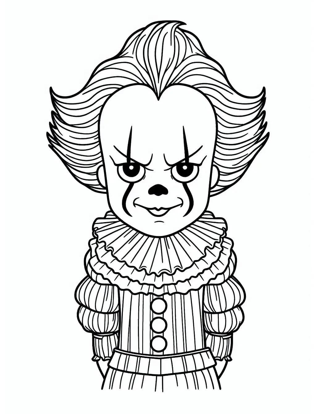 Coloring page: Pennywise (Movies and TV Shows) #220425 - Free Printable Coloring Pages