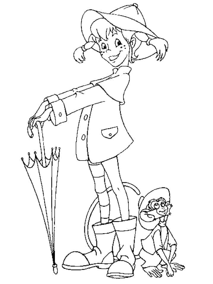 Free printable Pippi Longstocking coloring page #208367 from Movies and TV Shows collection