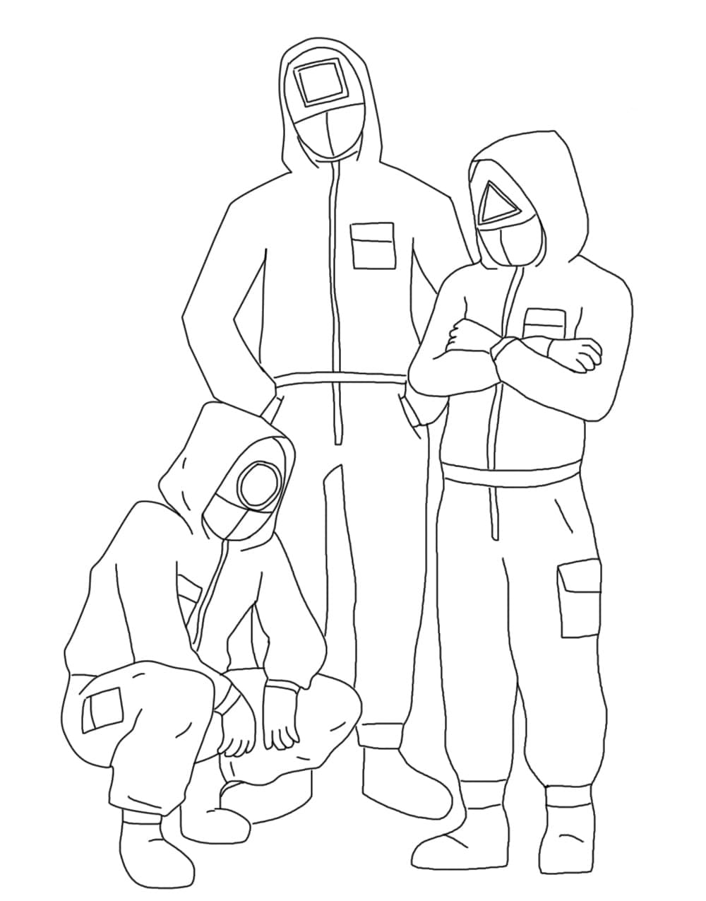 Free printable Squid Game coloring page #176296 from Movies and TV Shows collection