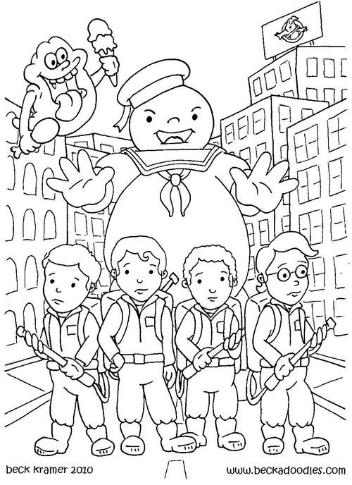 Coloring page: Ghostbusters (Movies) #134029 - Free Printable Coloring Pages
