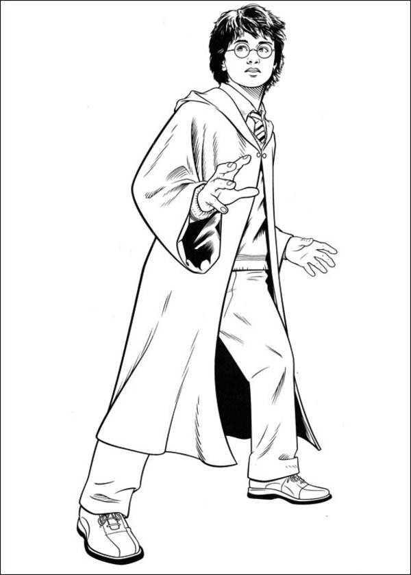 Coloring page: Harry Potter (Movies) #69510 - Printable coloring pages