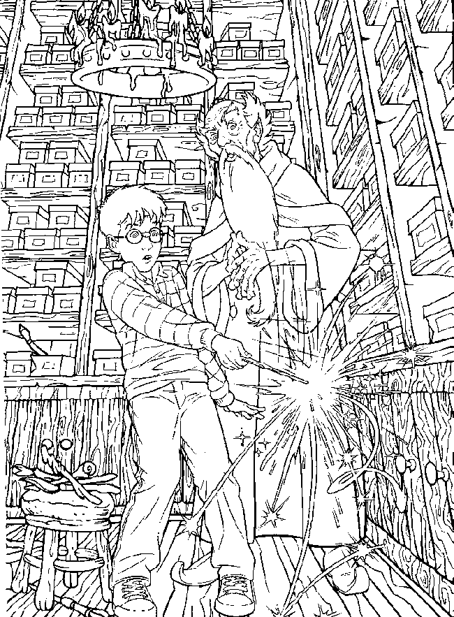 Coloring page: Harry Potter (Movies) #69538 - Free Printable Coloring Pages