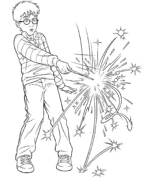 Coloring page: Harry Potter (Movies) #69557 - Printable coloring pages