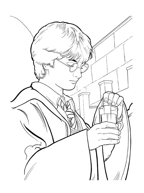 Coloring page: Harry Potter (Movies) #69610 - Free Printable Coloring Pages