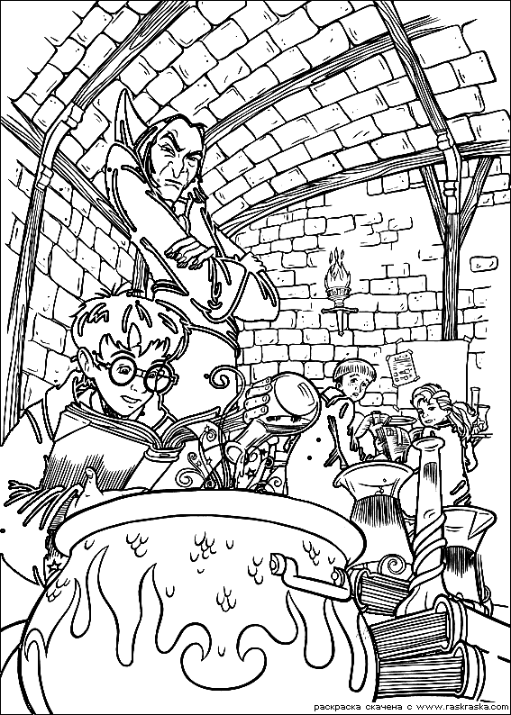 Coloring page: Harry Potter (Movies) #69639 - Printable coloring pages