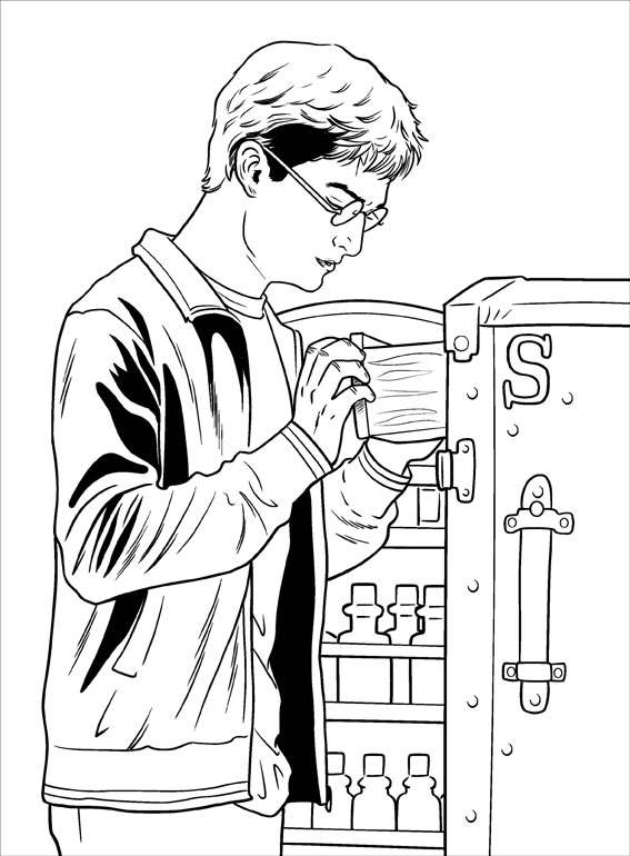 Coloring page: Harry Potter (Movies) #69690 - Free Printable Coloring Pages