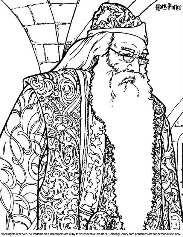 Coloring page: Harry Potter (Movies) #69692 - Printable coloring pages