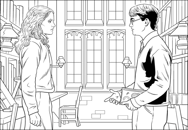Coloring page: Harry Potter (Movies) #69699 - Printable coloring pages