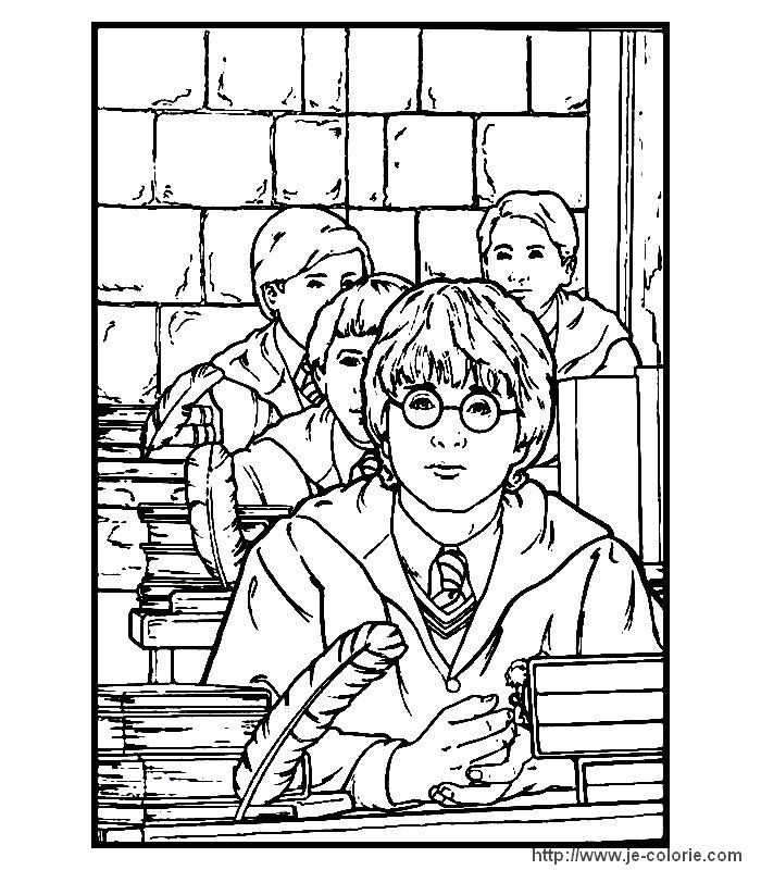 Coloring page: Harry Potter (Movies) #69717 - Free Printable Coloring Pages