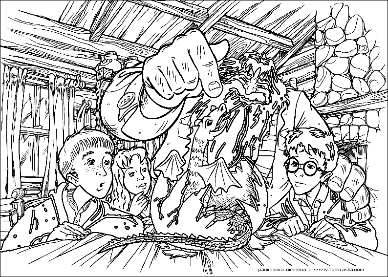 Coloring page: Harry Potter (Movies) #69725 - Printable coloring pages