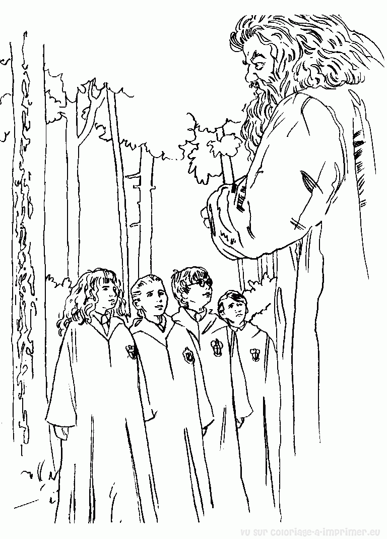 Coloring page: Harry Potter (Movies) #69734 - Printable coloring pages