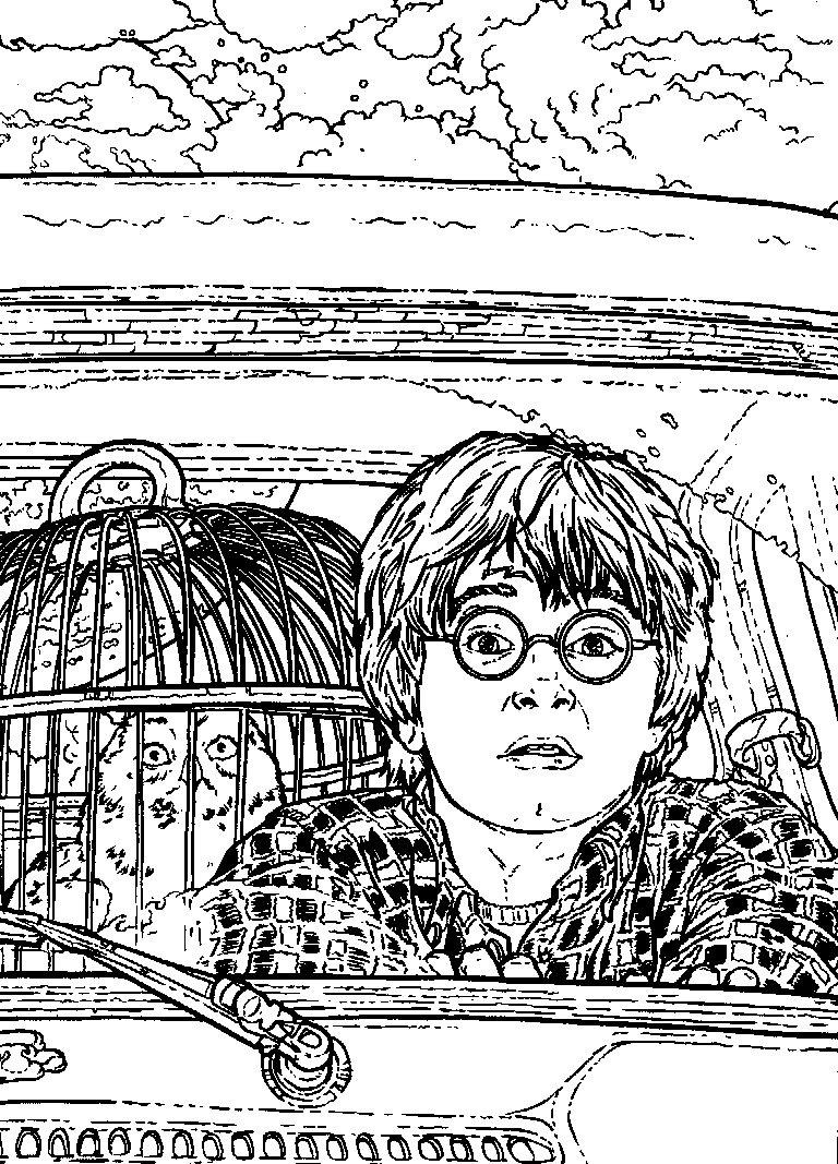 Coloring page: Harry Potter (Movies) #69749 - Printable coloring pages