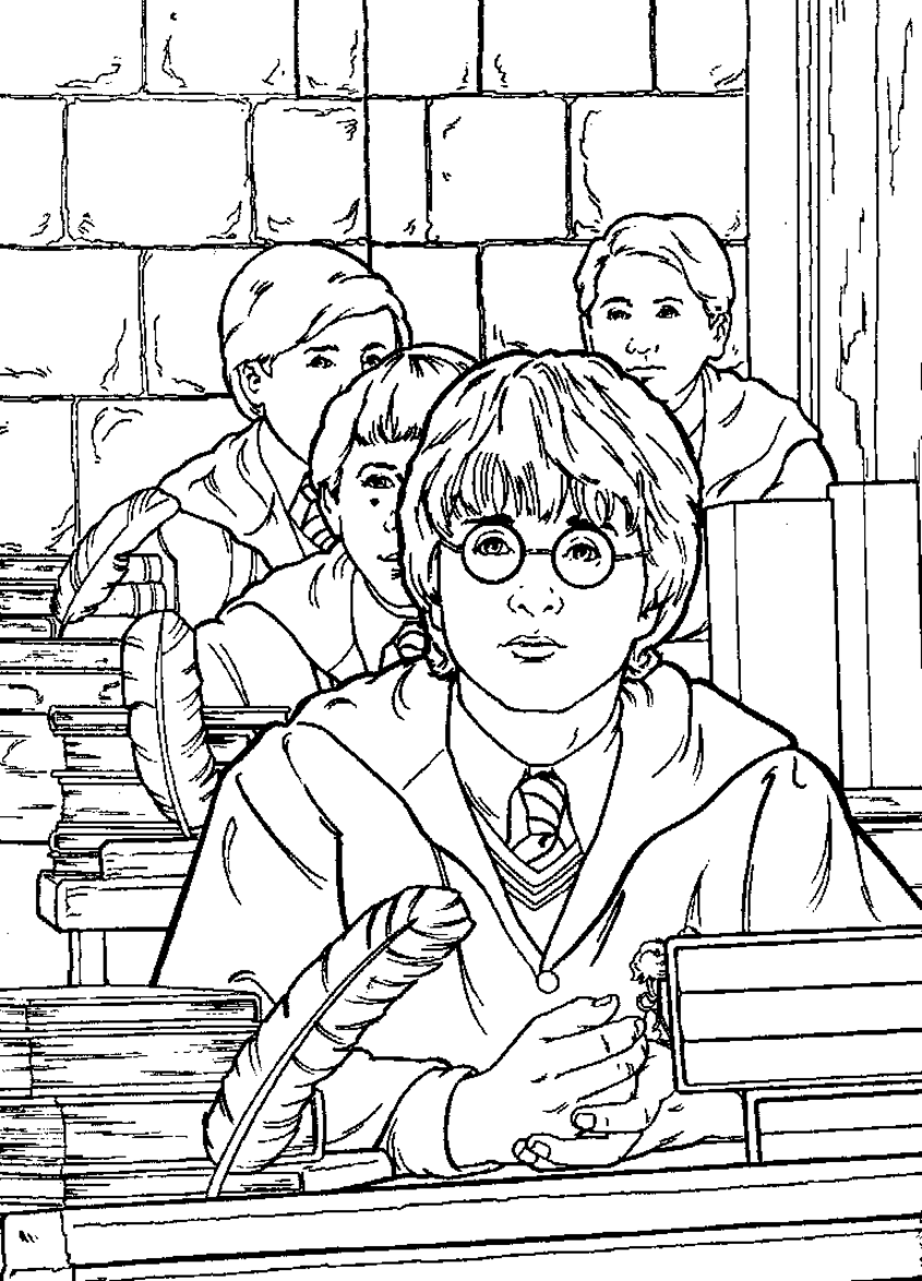 Coloring page: Harry Potter (Movies) #69753 - Free Printable Coloring Pages