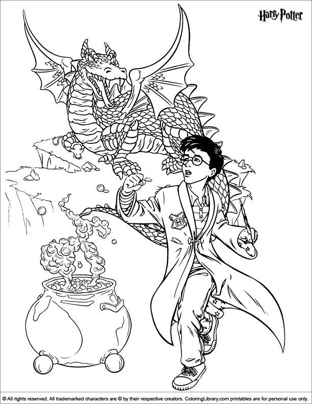 Coloring page: Harry Potter (Movies) #69756 - Free Printable Coloring Pages