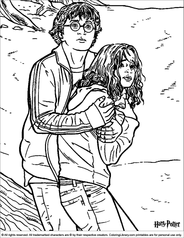 harry potter characters coloring pages