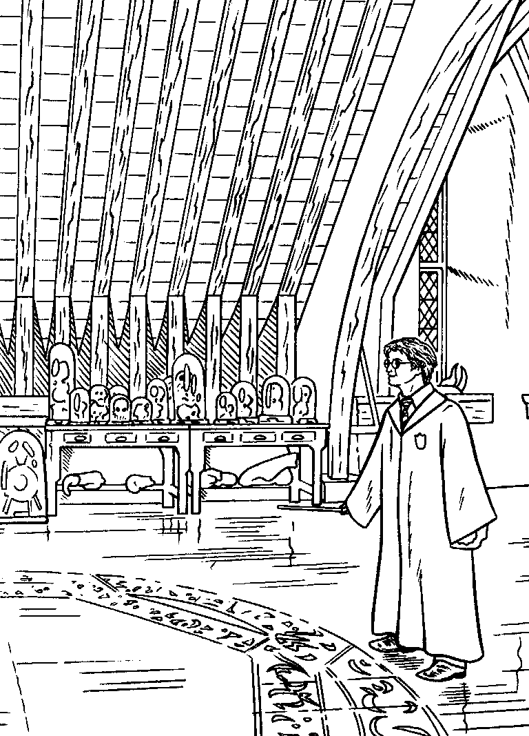Coloring page: Harry Potter (Movies) #69791 - Printable coloring pages