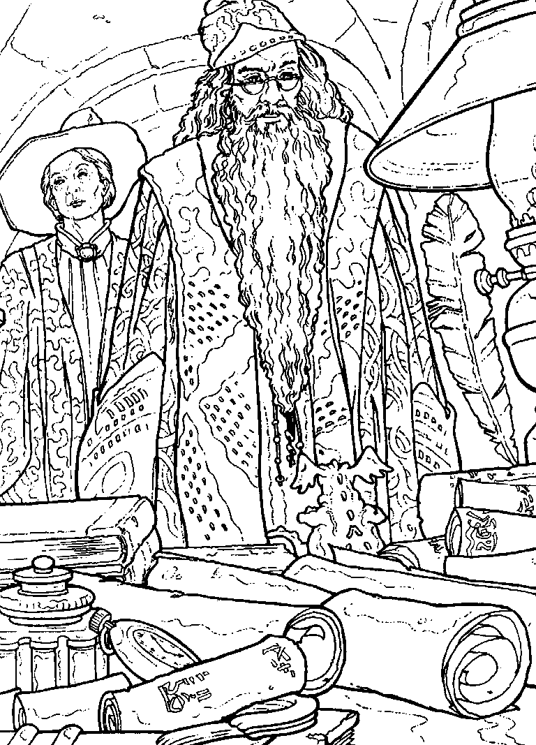 Coloring page: Harry Potter (Movies) #69798 - Printable coloring pages