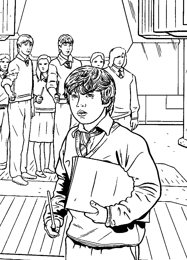 Coloring page: Harry Potter (Movies) #69885 - Printable coloring pages