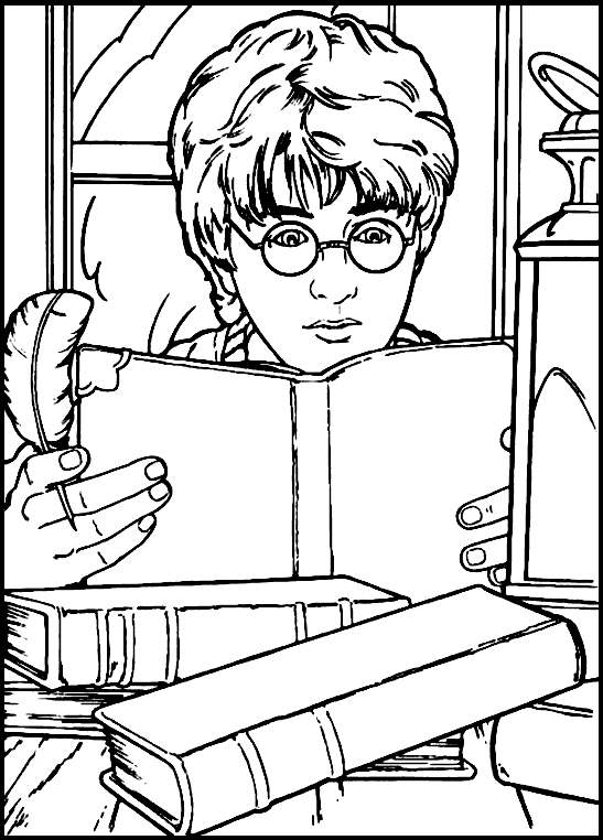 Coloring page: Harry Potter (Movies) #69893 - Printable coloring pages